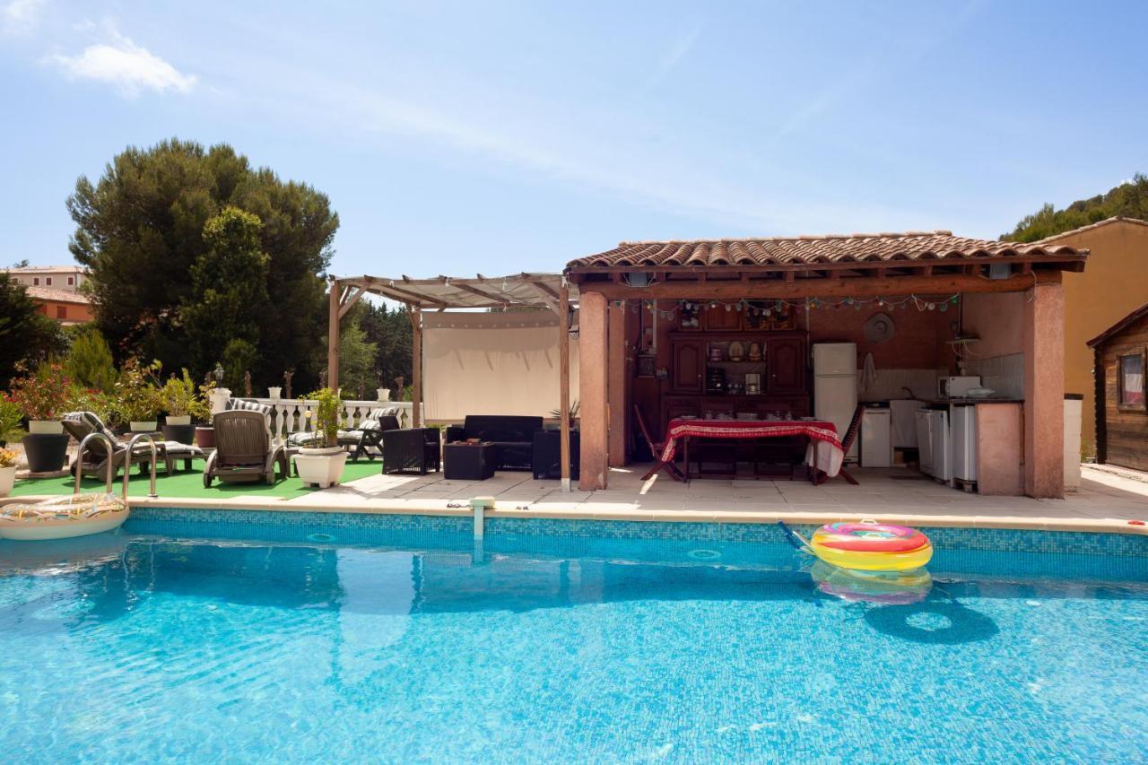 Appartement Avec Piscine Et Cuisine Roquefort-la-Bédoule Buitenkant foto